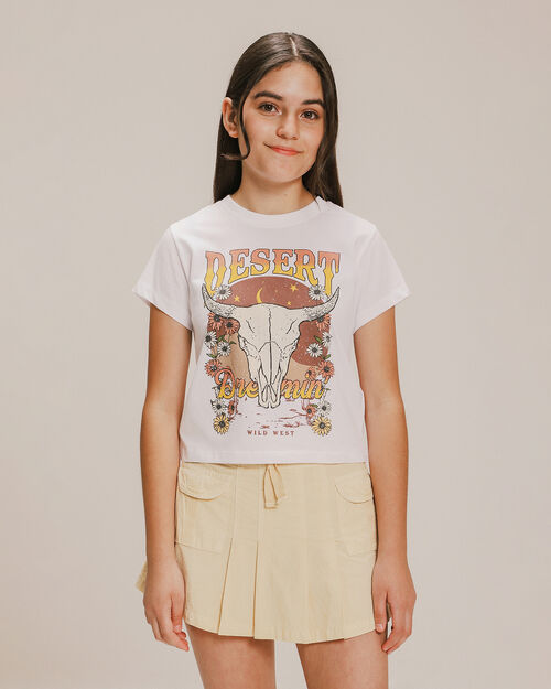 Playera Manga Corta Estampada